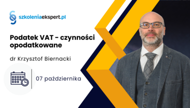 Podatek VAT - czynności opodatkowane